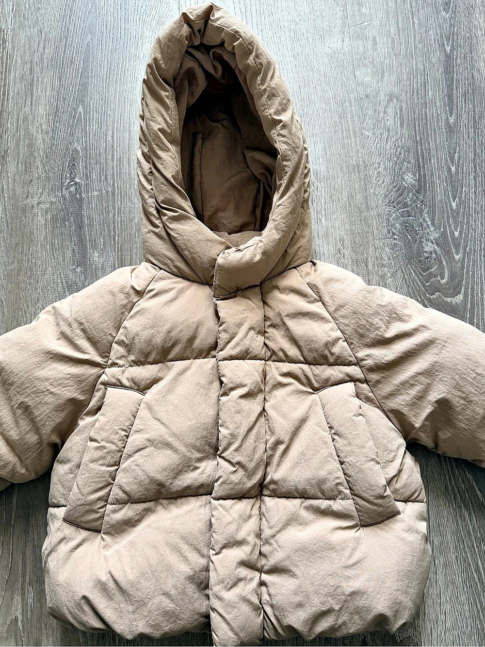 Zara Baby Beige Puffer Jacket